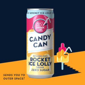 Candy Can Rocket Ice Lolly Soda - 330ml