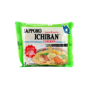 Sapporo Ichiban Chicken Flavor Instant Ramen - Japanese Style Noodles (100g)