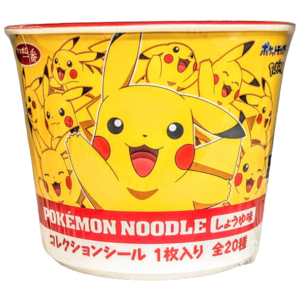 Pokemon Noodle Cup Pikachu Soy Sauce Flavor with Collectible Sticker